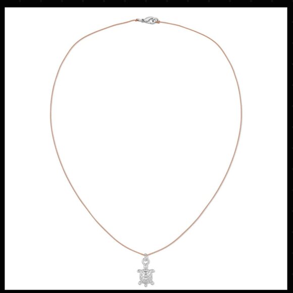 Lucky Feather - Ocean Life Necklace - Sea Turtle - Silver - Picture 3 of 4